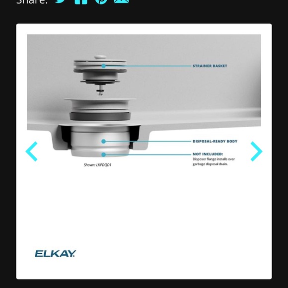 Elkay kitchen sink drain- custom color - Picture 10 of 15
